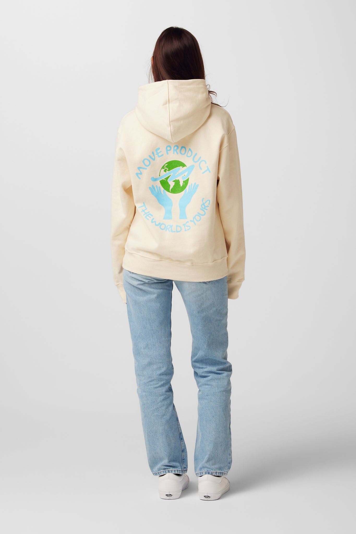 THE WORLD IS YOURS HOODIE | CREAM