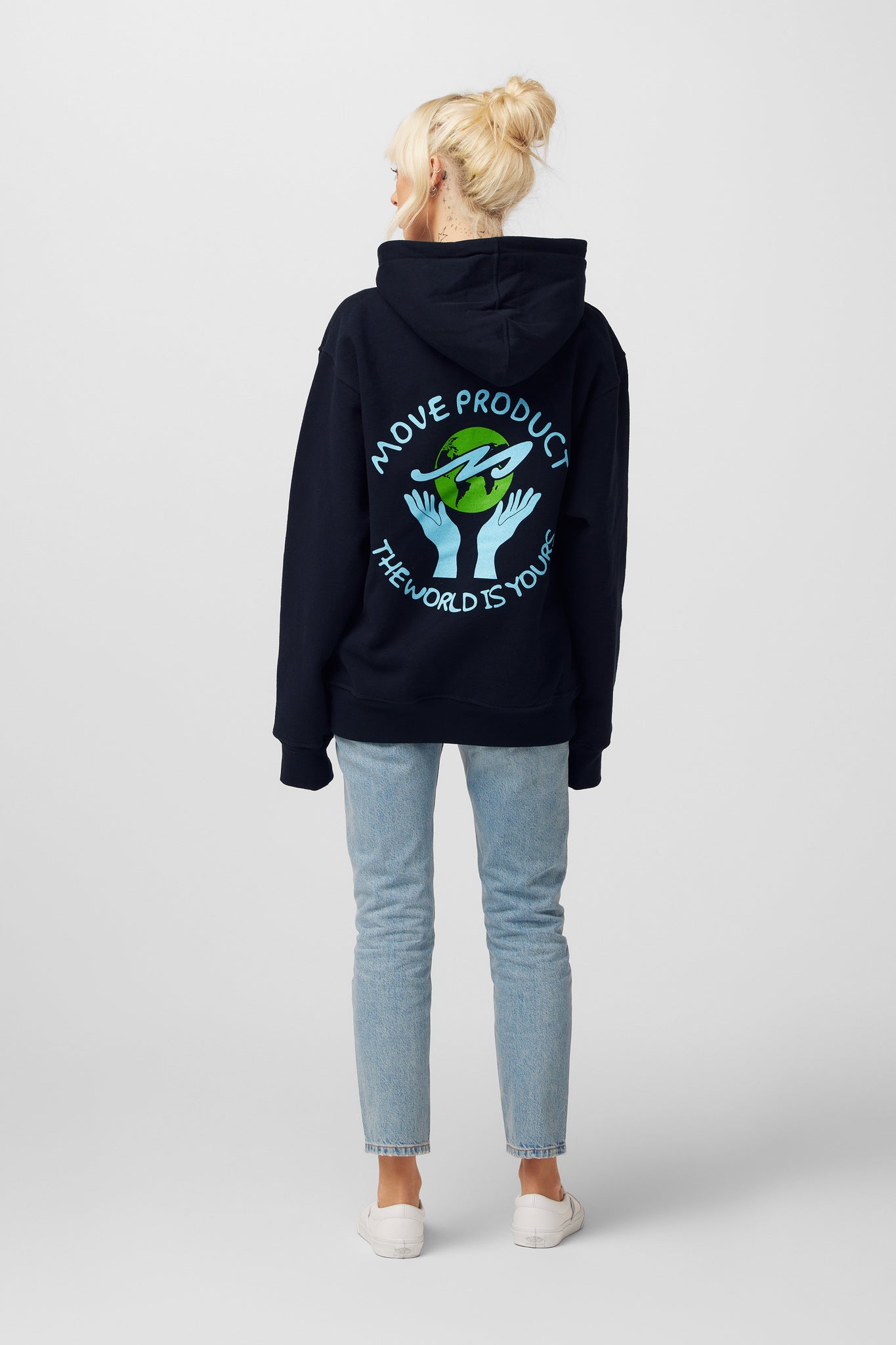THE WORLD IS YOURS HOODIE | NAVY