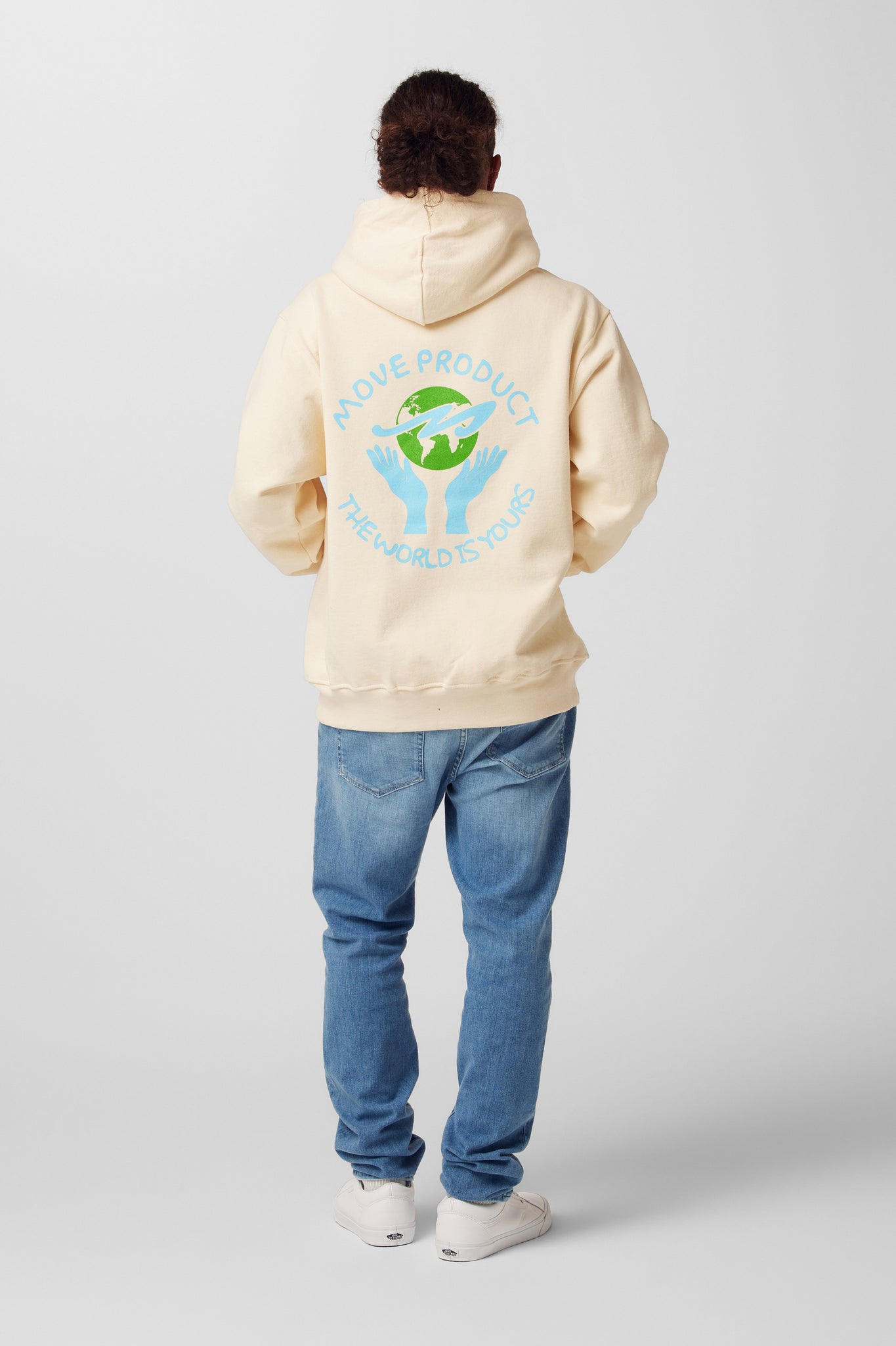 THE WORLD IS YOURS HOODIE | CREAM